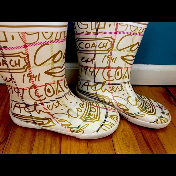 Coach rain boots - Picture 1 of 5